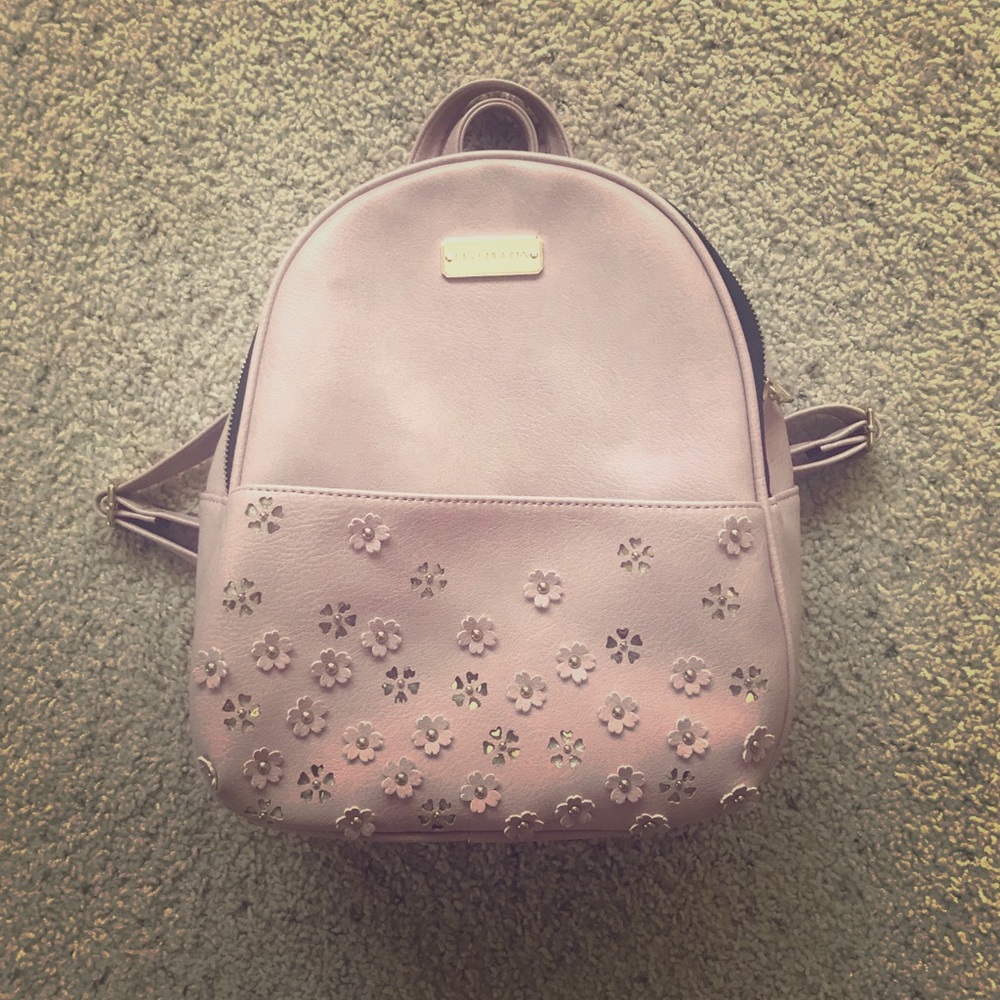 Women’s Pink Floral Mini Backpack